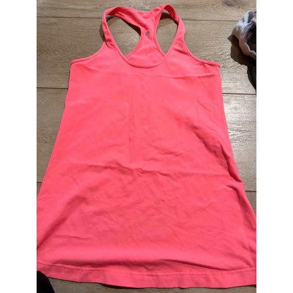 Lululemon Tops - Lululemon Cool Racerback Tank Top Neon Pink Coral Athletic Yoga Women 6 #0011